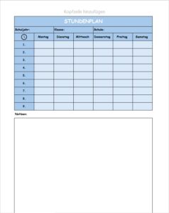 Screenshot Excel - Stundenplan_Kinder_hochformat