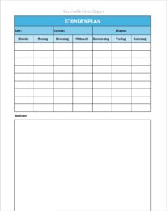 Screenshot Excel - Stundenplan_Schule_hochformat