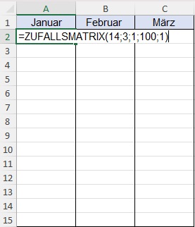 Screenshot Excel - ZUFALLSMATRIX_Schritt6